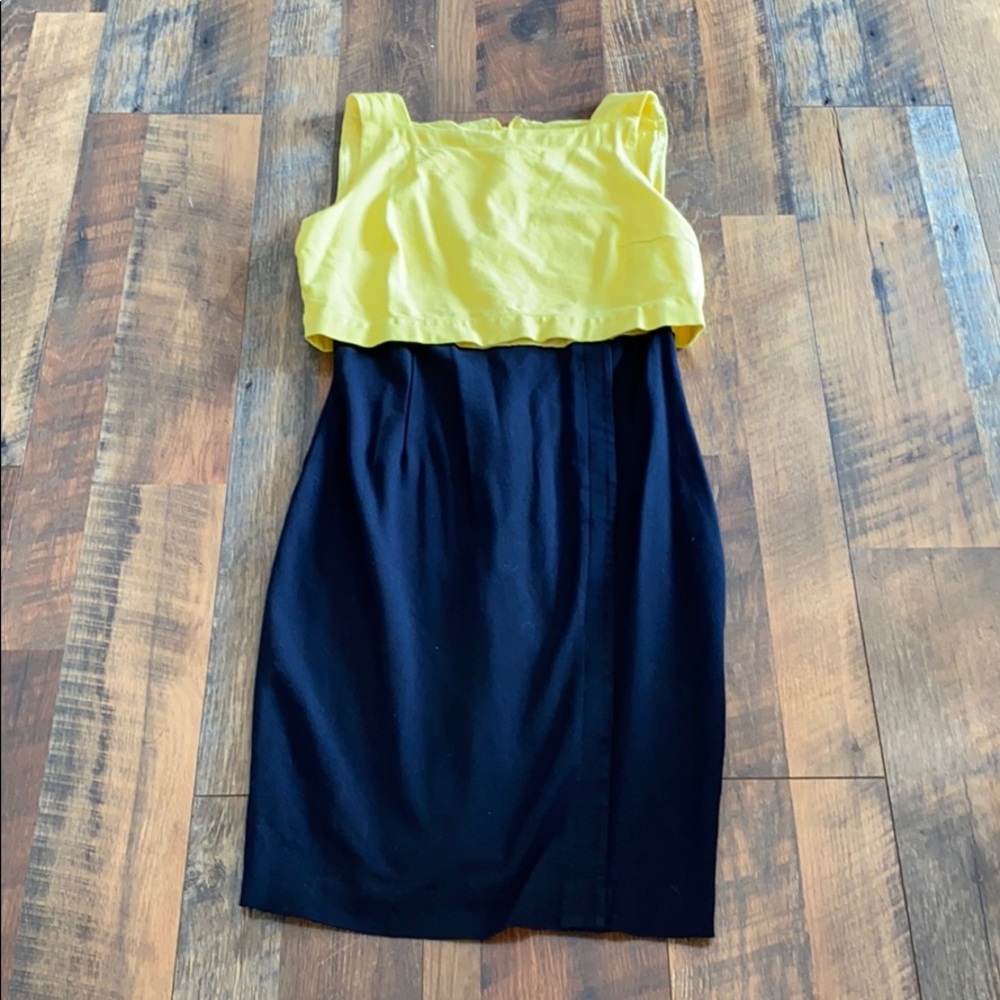 Nayy and yellow Ralph Lauren dress size 8